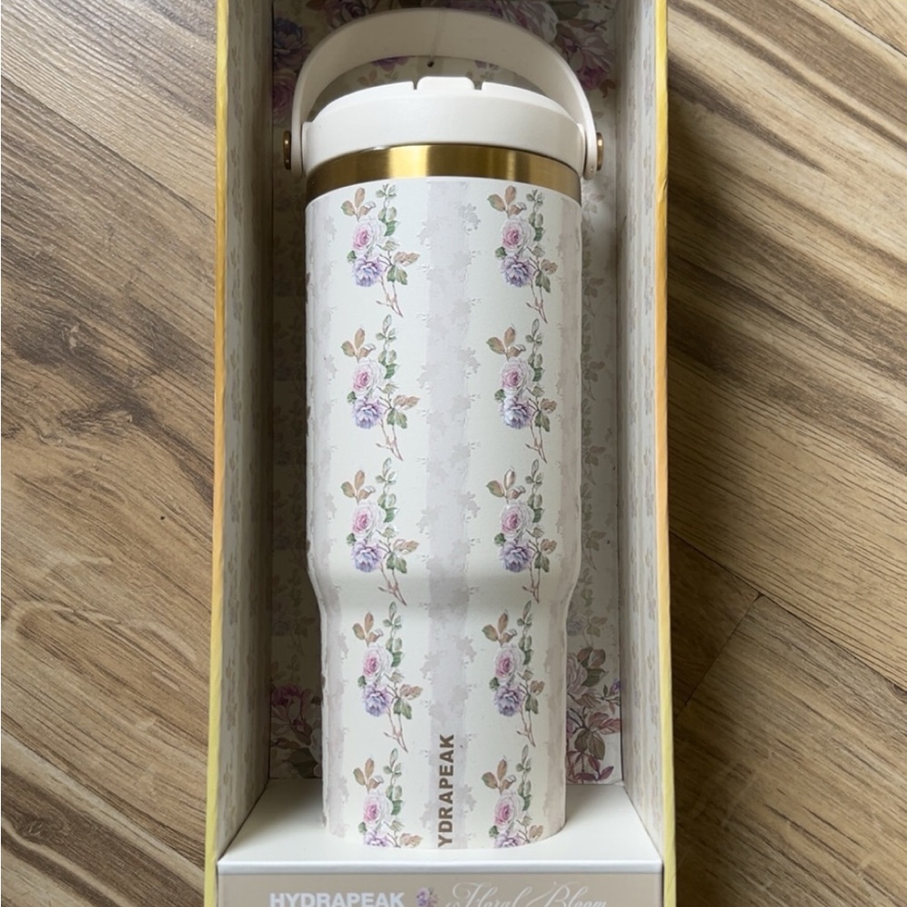 Hydrapeak Floral Tumbler with Handle